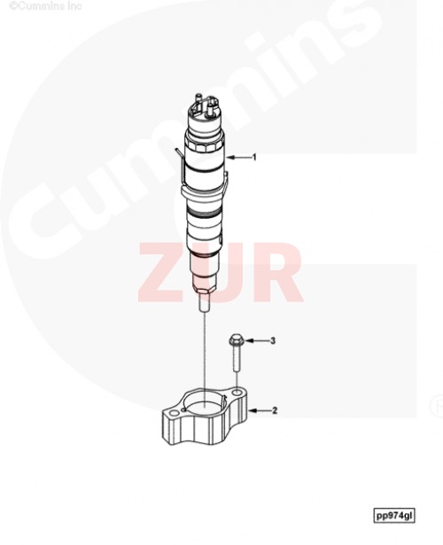 Форсунка топливная BOSCH 0445120236 (Аналог) 4940170 / 3965721 / 3973060 / 4939061 / 5263308 / 0445120236 / 4317230